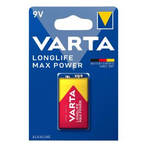 Pile 6Lr61 9V Varta Alcaline Longlife Max Power (Vendu A L'Unite)