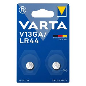 Pile Bouton Lr44, V13Ga Varta Alcaline 1,5V (Vendu Par 2)