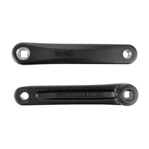 Manivelle Droite + Gauche VAE - E-Bike Longueur 170 mm Alu Noir Jis Pour Moteur Shimano E5000 (Paire)