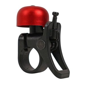 Sonnette-Timbre Pour Trottinette Xiaomi Pro, Pro 2, 1S, Essential, Mi 3, M365 Noir-Rouge -P2R-