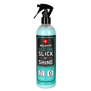 Bike Cleaner Weldtite for Fork and Tire Silicone Slick N Shine (Spray 400Ml)
