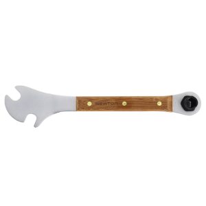 Wrench Tool Pedal Wood 15 mm + Socket 14 & 15 mm Sleeve Wood Newton