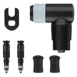 Adaptateur Valve De Pneu Tubeless Presta Vers Schwalbe Clik Valve Obus Demontable + Tête De Pompe (Vendu A La Paire Sur Carte)