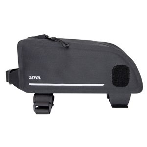 Sacoche De Cadre Vélo Zefal Z Adventure T1 Noir Fixation Velcro (L 50 X L 220 X H 100 mm - 1Litre) Charge Maxi 1Kgs