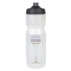 Bidon Zefal Sense Pro 80 Translucide (Gris-Vert) 800Ml (Bouchon Sécurité Anti-Goutte)