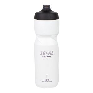Bidon Zefal Sense Pro 80 Blanc (Noir-Gris) 800Ml (Bouchon Sécurité Anti-Goutte)