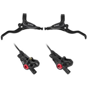 Frein A Disque VTT Hydraulique Clarks M2 Avant Et Arrière Post Mount Noir Durite 1000 mm-1700 mm Systeme Double Piston Pour Disque 160 mm (Sans Disque)(Paire) (Montage Atelier)