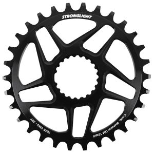 Plateau VTT Direct Mount Pour Shimano Fc-M6100-M6120-M6130-Fc-M7100-M7120-M7130-Fc-M8100-M8120-M8130 Stronglight Mono 30 dents - Deport 3 mm 12V.