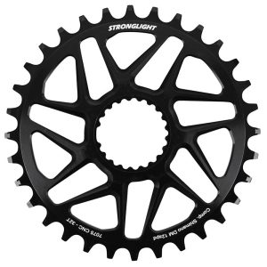 Plateau VTT Direct Mount Pour Shimano Fc-M6100-M6120-M6130-Fc-M7100-M7120-M7130-Fc-M8100-M8120-M8130 Stronglight Mono Alu Noir 32 dents - Deport 3 mm 12V.