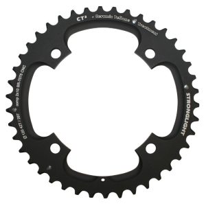 Plateau VTT 4 branches Ø 120 Pour Sram X0-Xx Stronglight Double 42 dents Extérieur Noir Ct2 10V. Pour 29 dents Intérieur Filete - Épaisseur 5 mm (X9-X7-X0-Xx)