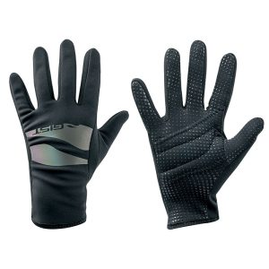 Gants Vélo Junior Hiver Long Gist Noir 10-12 Ans S (Paire Sur Carte) Sans Velcro
