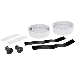 Ruban De Guidon - Cintre Btp Performance Pro Blanc Reflechissant Avec Bouchons (Confortable Épaisseur 3 mm)