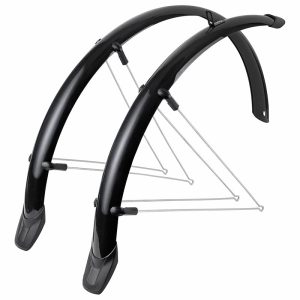 Garde Boue City-VTT Tringles 26'' Eurofender Rapido 51 mm Noir (Paire) Avec Fixation Rapido