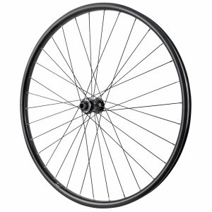 Hybrid Wheel - E-bike Rotor 700 X 35 Double Wall Front Shimano Hub Tc500 CenterLock Tubeless Ready Thru-axle 15-100 Black Rim 23C 32 Spokes -Max. Weight 180 Kg