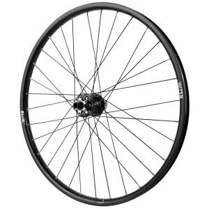MTB Disc Wheel 26" Klixx Tubeless Ready Rear Black Hub Velox D462Db Cassette 11-10-9V Rotor 6 Holes Thru-axle 12-142 - Rim 23C 32 Spokes All Mountain