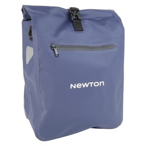 Sacoche Arrière Vélo Laterale Sac Bandouliere Newton Bleu Droit-Gauche 20L Fixation A Crochet Et Velcro Pour Porte Bagage