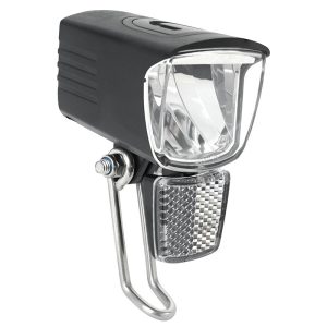 Éclairage Vélo Pour Moyeu Dynamo Avant Sur Fourche Marwi Extreme 80 Lux Noir Bouton Switch On-Off
