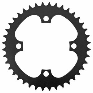 Plateau VAE-E-Bike 4 branches Ø 104 Pour Bosch - Brose - Yamaha - Bafang Esjot 40 dents Mono Noir Alu (2.38 - 1-2X3-32" - 5.65 1-2X11-128")