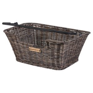 Front Basket - Rear Wicker Synthetique Basil Capri Flex Brown (31X22X13.5 cm)