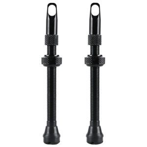 Valve De Pneu Tubeless Presta Velox Alu Noir 60 mm Obus Demontable (Vendu A La Paire Sur Carte) Compatible Bosch
