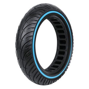 Pneu Trottinette Plein 8.5 X 2.00 Noir Liseret Bleu - Noir- Largeur Intérieur 36 mm (Pour Cecotec Bongo Série A, Cecotec Bongo Série A+ Connected, Cecotec Bongo Série A Connected, Cecotec Outsider)