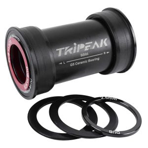 Cuvette Intégré Boîtier VTT-Route A Emboiter-Pressfit 3En1 Tripeak Céramique Boite 86-92 mm Diam 41 mm Pour Axe 24 mm, 28.99 mm, 30 mm (Compatible Shimano, Sram Dub, Rotor)