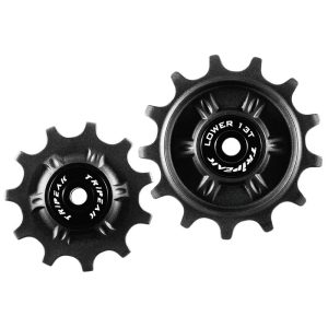Galet Dérailleur Gravel-VTT Tripeak 11-13 Dents Céramique 11V. Shimano Grx-Xt (Grx810 - 815 - Xtm8000) Noir (Blister De 2)