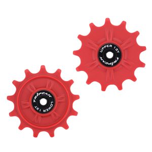 Galet Dérailleur Gravel-VTT Tripeak 13-13 Dents Céramique 11V. Shimano Grx-Xt (Grx 812 - 817 - Xtm8000) Rouge (Blister De 2)