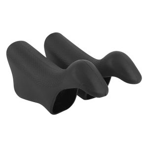 Repose Mains Vélo Compatible Shimano Ultegra Di2 6770 Caoutchouc Noir (Paire)