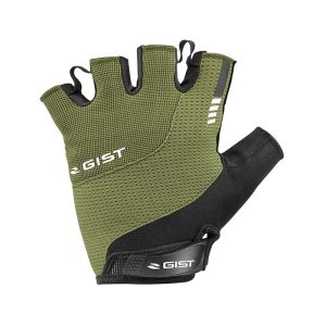 Gants Vélo Court Gist Kontrol Été Vert Militaire L (Paire Sur Carte) Avec Velcro