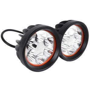 Éclairage-Phare A LED Pour Trottinette Double Foyer Orientable A Câble 12-72V (Avec Fixation)