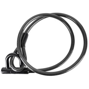 Bike/scooter Lock Cable-U Key Dia 15 mm L 1.50 M Black Supplied with 2 Keys - Security Level 7