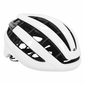 Casque Vélo Adulte Gist Route Rapido Blanc Brillant Taille 52-58 Réglage Molette 255 G (Compatible VTT - Gravel)
