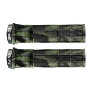 Poignée City-VTT Switch Supergrip Lock-On Vert Fume (Paire)