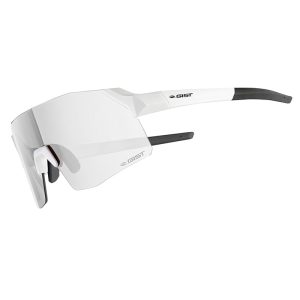 Lunettes Vélo Adulte Gist Rocket Monture Blanc Mat Verres Photochromiques Qui S'Adaptent Automatiquement A La Luminosite (Verre Cat 1-3)