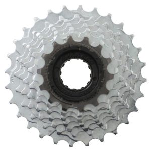 Roue Libre 7V. Sunrace 14-28 Argent Indexee (En Boite)
