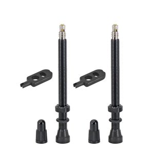 Valve De Pneu Tubeless Presta Hutchinson 60 mm Obus Demontable (Vendu A La Paire Sur Carte)