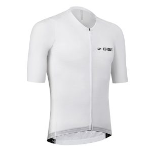 Maillot Gist Été Podium Manches Courtes Zip Total Blanc L