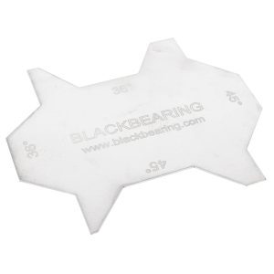 Tool Measuring Blackbearing for Angle Headset Bearing Headset (4 Slots 36-45° Inner and 36-45° Outer)