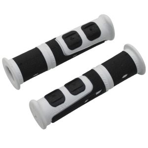 Poignée VTT Progrip 964 Evo Noir-Blanc Ø22 mm L120 mm Predecoupe Pour 90 mm (Paire)