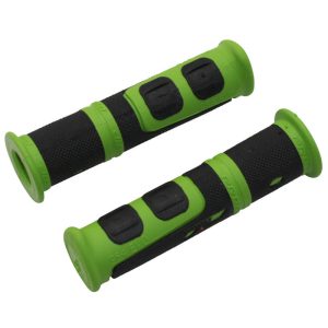 Poignée VTT Progrip 964 Evo Noir-Vert Ø22 mm L120 mm Predecoupe Pour 90 mm (Paire)