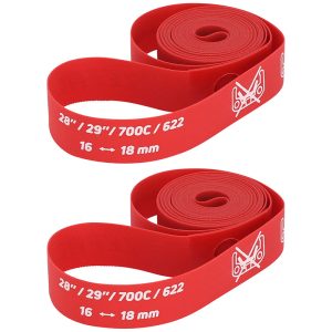Fond De Jante Zefal Roue 700C Haute Pression En 16 mm Rouge (Vendu A La Paire)