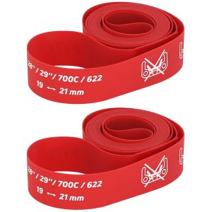 Fond De Jante Zefal Roue 700C-VTT 29" Haute Pression En 19 mm Rouge (Vendu A La Paire)
