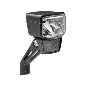 Éclairage Vélo VAE - E-Bike Avant Sur Fourche Axa Nxt 80 E-Bike 6-12V 80Lux Homologué Noir Compatible Dynamo - Pour Voir A 100M Et Visible A 5.5Kms