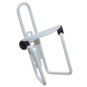 Porte Bidon Newton N1 Alu Blanc Avec Pastilles Anti-Vibration (Sur Carte)