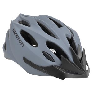 Adult Bike Helmet Newton Road/MTB Sport Grey In-mould Closure Buckle Fidlock Size 55-58 with Visor and Lock (Boxed)