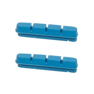 Patin De Frein Route Elvedes Pour Shimano Sur Jante Carbone 55 mm Bleu (1 Paire)