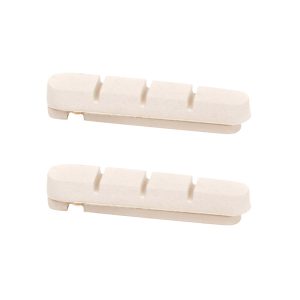 Patin De Frein Route Elvedes Puissant - Silencieux Pour Shimano Sur Jante Aluminium 55 mm Blanc (1 Paire) -Gomme Freinage Puissant - Silencieux-