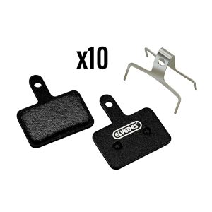 MTB Brake Pad Shimano Deore M525-M515-M475-C501-C601-T615-T675, Acera M3050, Alivio M395-M446-4050, Altus,Mt200-400-410-500-Ur-300 (Elvedes Medium - Semi-metallic) (Box 10 Pairs)