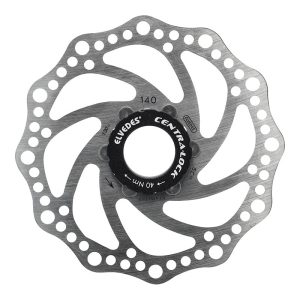 Disque De Frein Route - VTT Centerlock Elvedes 140 mm Argent Avec Écrou -Épaisseur 1.8 mm